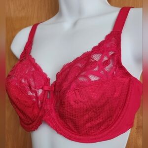 M&S Bra Red Lace